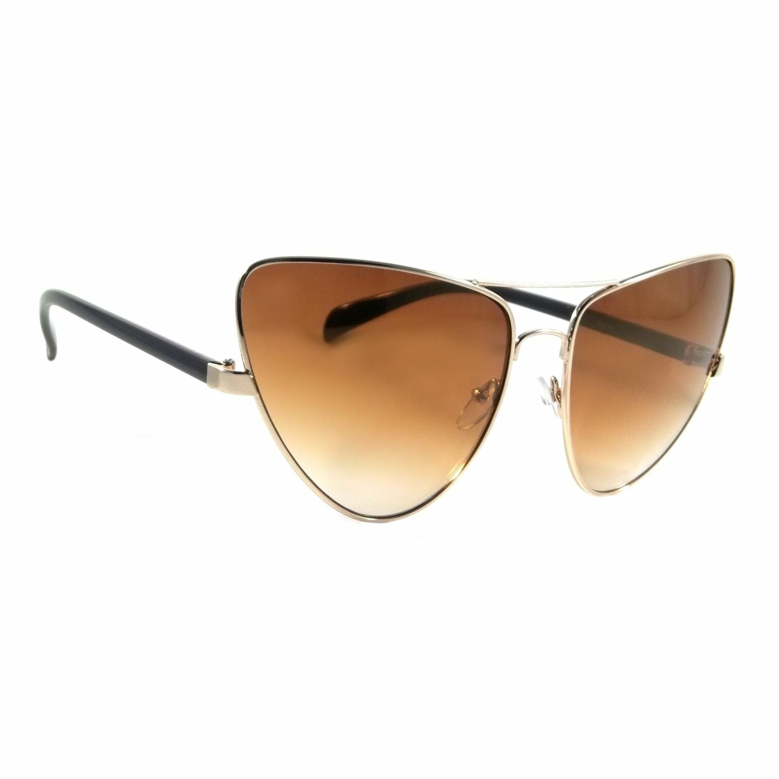 Oversized Cat Eyes Round Sunglasses for Women - Mirror Polarized Women  Sunglasses 100% UV Protection - G - CH197TYQ7Y8