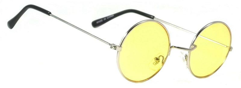 Retro Round Hippie Sunglasses Color Lens John Lennon Ozzy Elton Style Shades