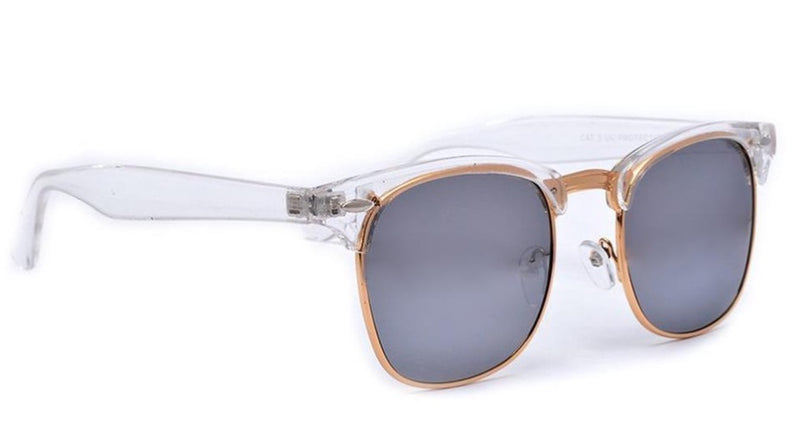 Classic Retro Sergio Fashion Sunglasses Frame Smoke Mirror Lens