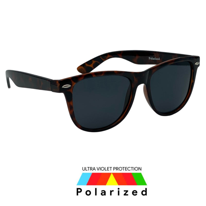 Cool Polarized Sunglasses Classic Retro Style Smoke Lens POL115