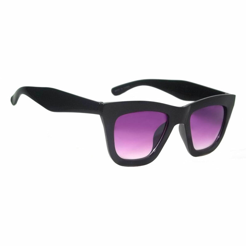 Fashion Cat Eye Sunglasses Dena Vintage Thick Square Frame Smoke Lens