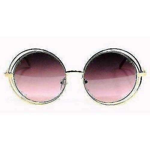 Women Retro Sunglasses Matchless Round Metal Frame