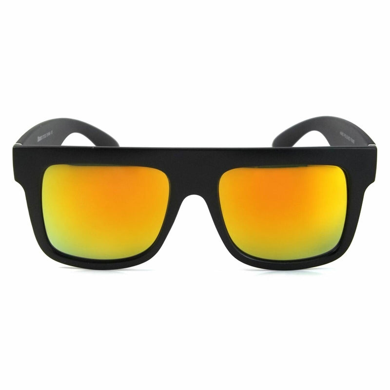 Super Retro Sunglasses Flat Top Sparks Vintage Style Mirror Lens