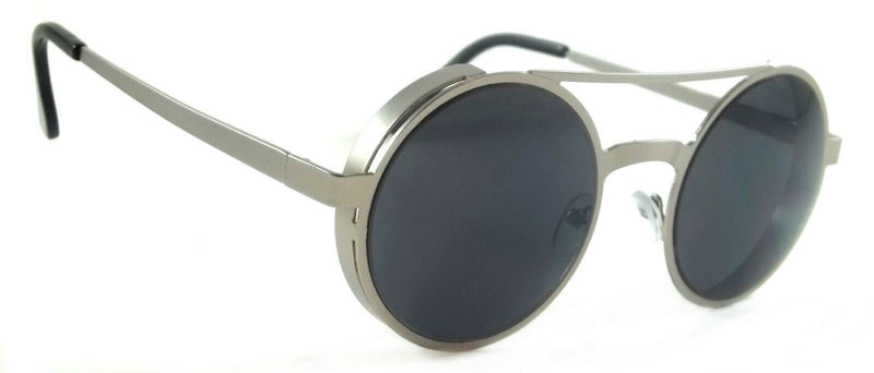 Retro Vintage Round Sunglasses Krazor Steampunk Metal Frame Smoke Lens