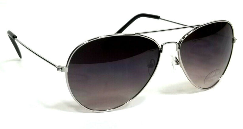 Classic Retro Aviator Sunglasses Stark Metal Frame Smoke Lens