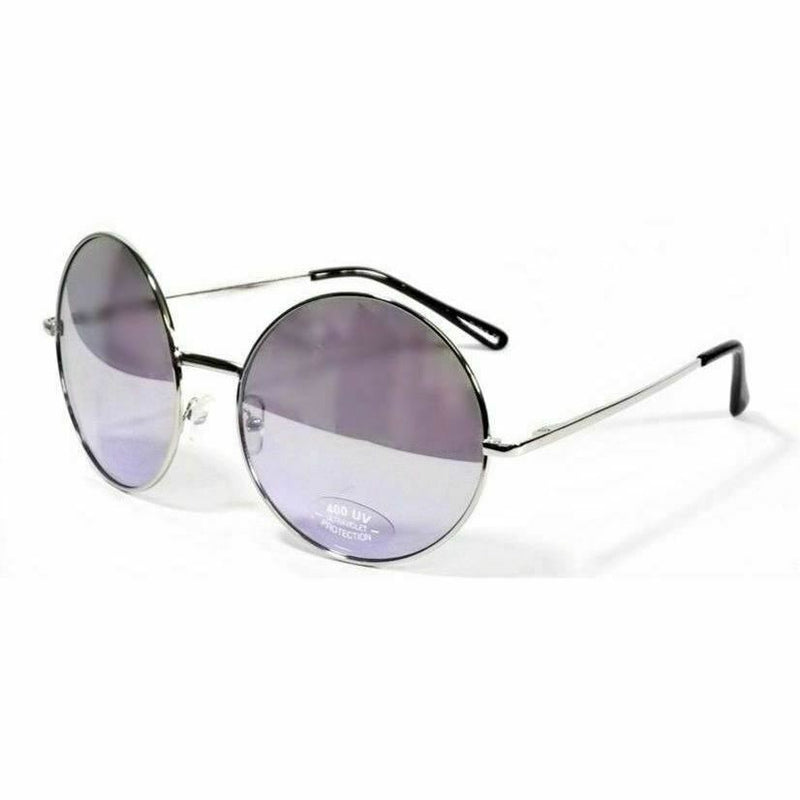 Extra Large Round Retro Sunglasses Oversized Metal Frame