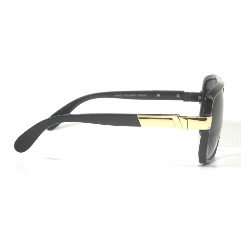 Retro Aviator Sunglasses Knight Style Smoke Lens Shades