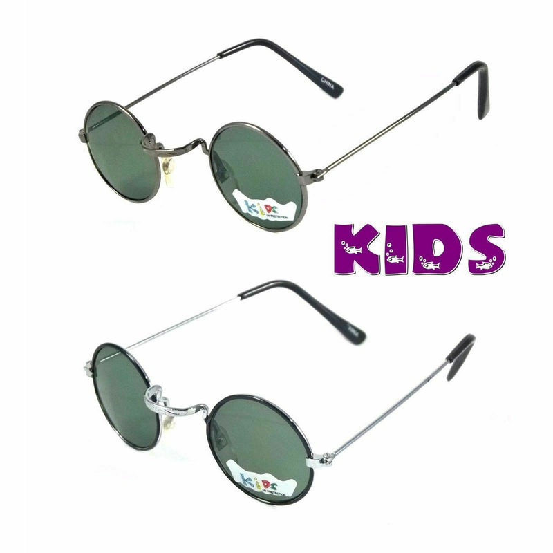 Kids Retro Sunglasses Children Super Cool Boys Girls Age 1-3 Round Frame