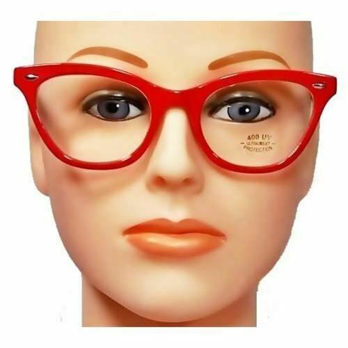 Cat Eye Clear Lens Glasses Kitty Fashion Classic Lady Style Frame