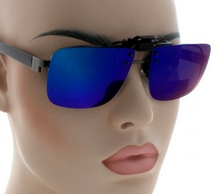 Edison Polarized Clip On Sunglasses Glare Shield Lens
