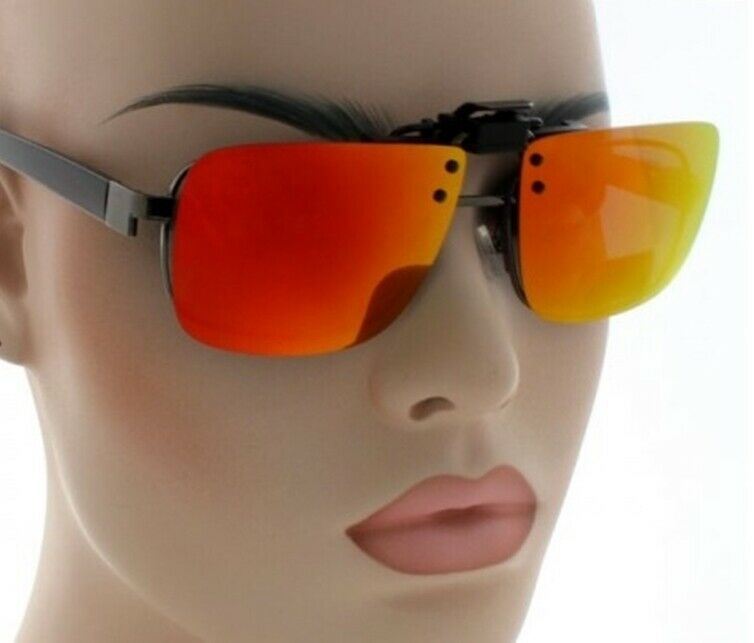 Edison Polarized Clip On Sunglasses Glare Shield Lens