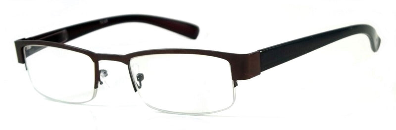 Half Frame Optical Reading Glasses Reader Metal Spring Hinge Frame