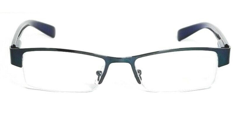 Half Frame Optical Reading Glasses Reader Metal Spring Hinge Frame