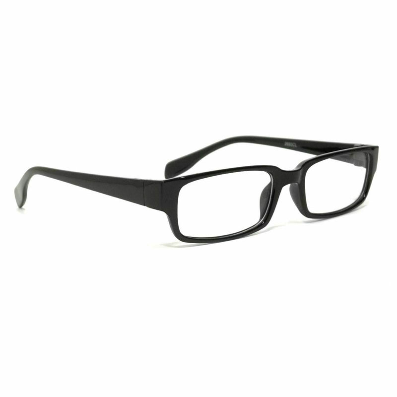 Cool Retro Style Clear Lens Glasses Broadway Fashion Rectangular Black Frame
