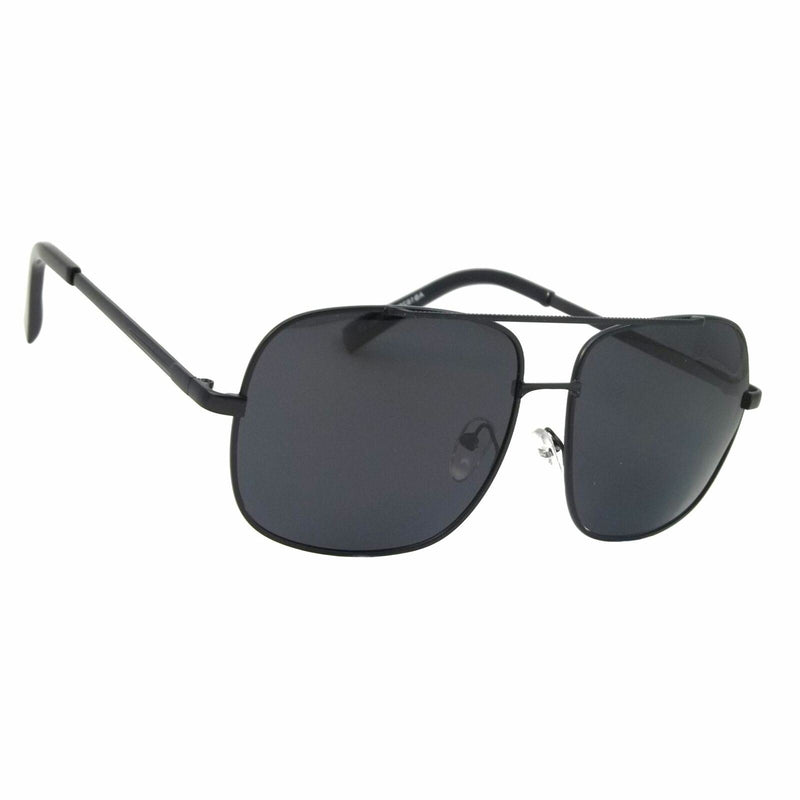 Retro Polarized Aviator Sunglasses Markland Square Style Metal Large Frame