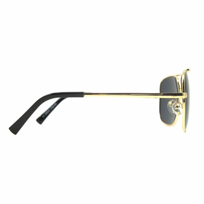Retro Polarized Aviator Sunglasses Markland Square Style Metal Large Frame