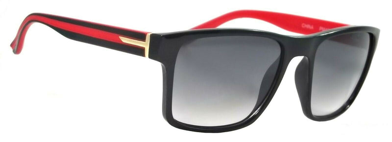 Retro Square Sunglasses Pershing Classic Modern Horn Rim Frame