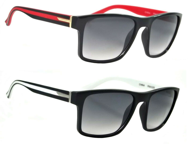 Retro Square Sunglasses Pershing Classic Modern Horn Rim Frame