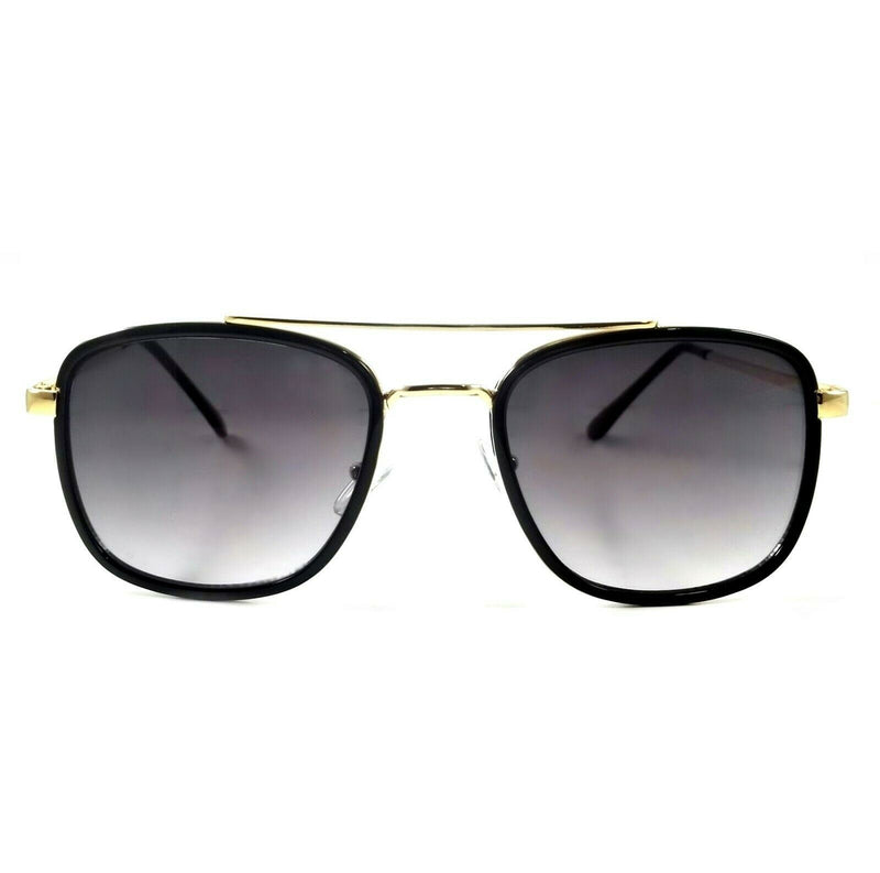 Retro Aviator Sunglasses Shank Classic Gold Metal Square Frame