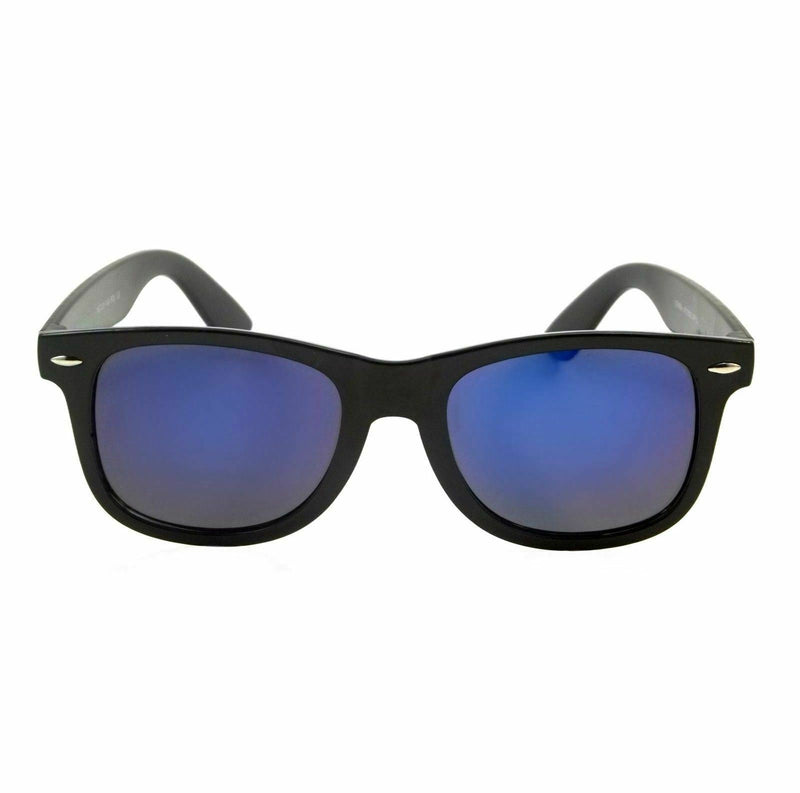 Retro Polarized Sunglasses Fashion Wagler Classic Style Mirror Lens Black Fr