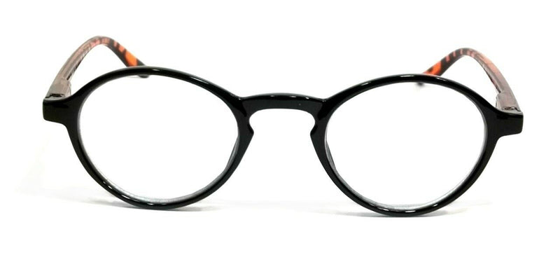 Round Retro Reading Glasses Shift Keyhole Eye Glasses Spring Hinge Frame