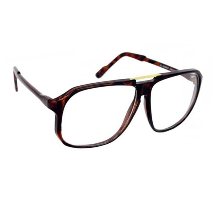 Oversized Retro Clear Lens Glasses Marlow Square Classic Large