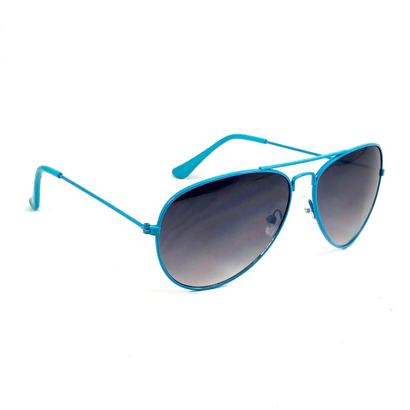 Retro Classic Aviator Sunglasses Theo Fashion Pilot Metal Frame Smoke Lens