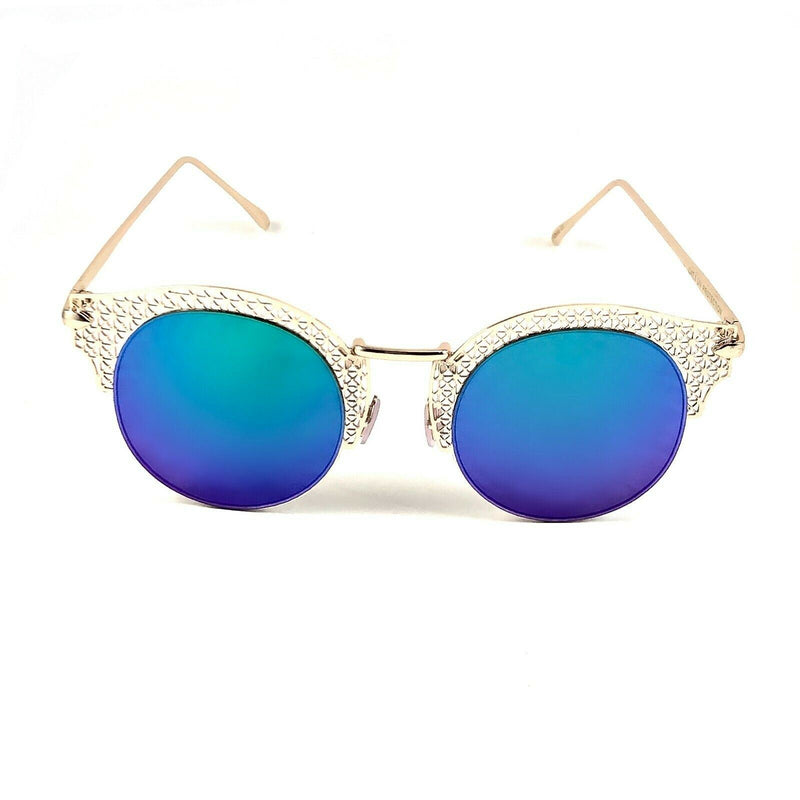 Retro Sunglasses Metal Vintage Tysha Classic Fashion Round Frame