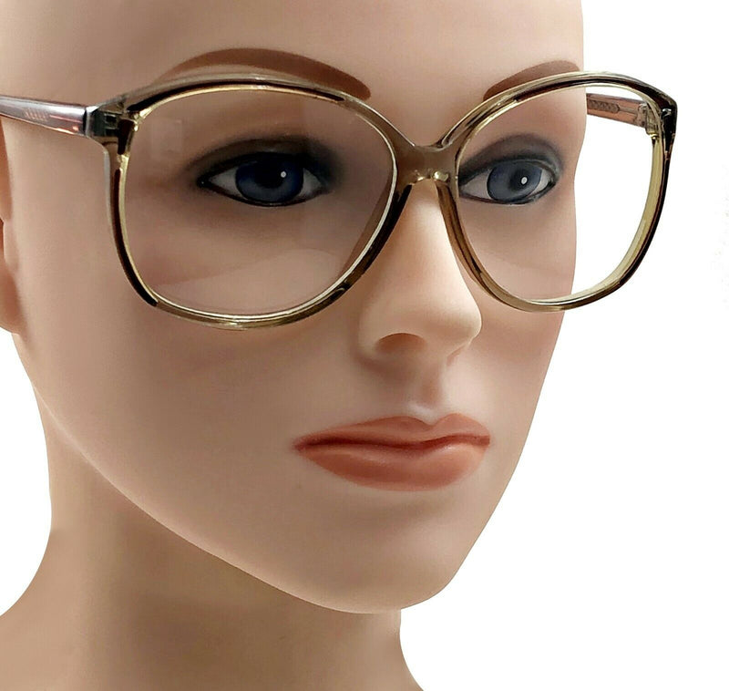Women Large Retro Clear Lens Glasses Felicity Fashion Style Oversized Frame