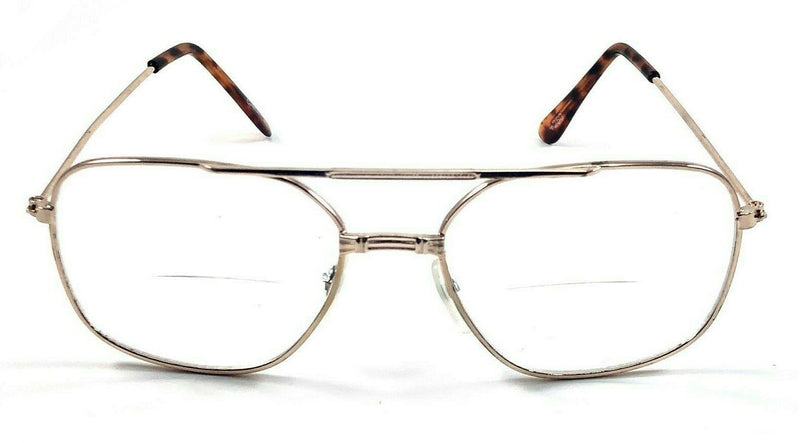 EYE ZOOM Metal Frame Aviator Style Reading Glasses with Spring Hinge for  Men and Women