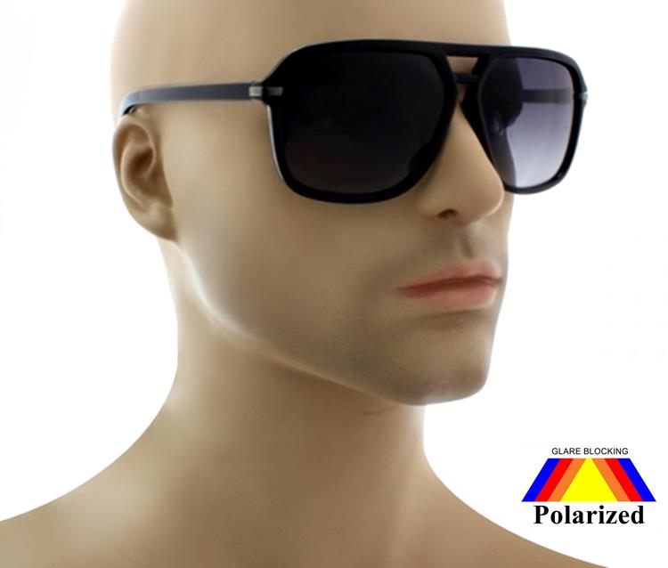 Men Retro Aviator Polarized Sunglasses Bryson Rich Shades Square Frame