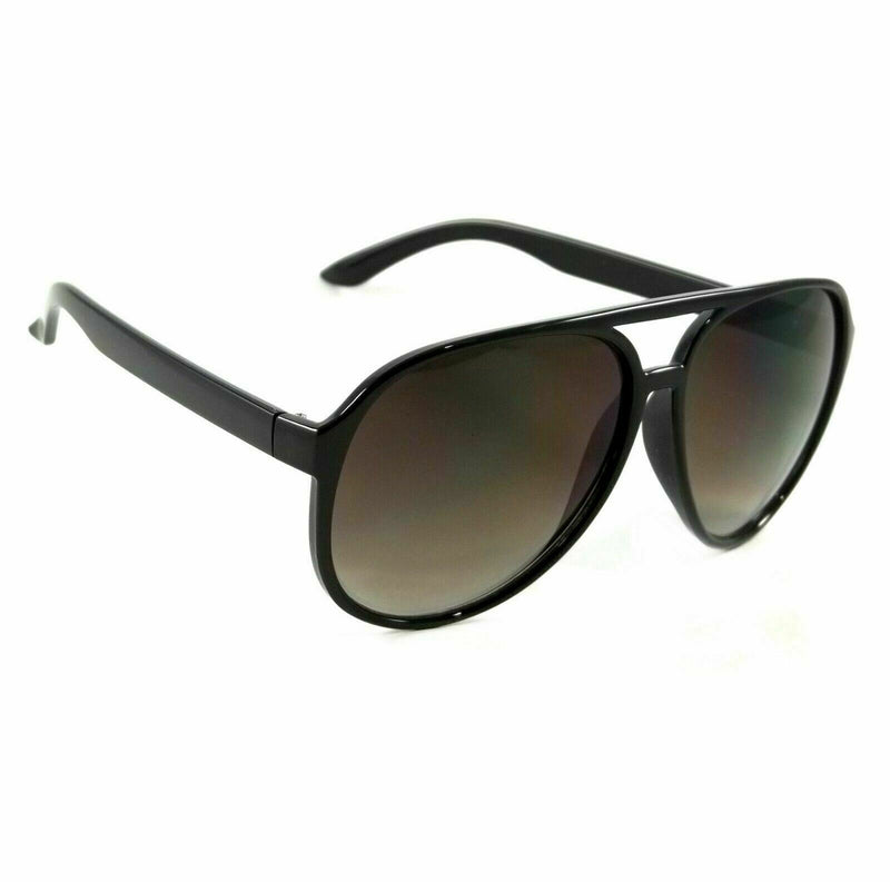 Retro Aviator Polarized Sunglasses Celebrity Hip Hop Style Smoke Lens POL305