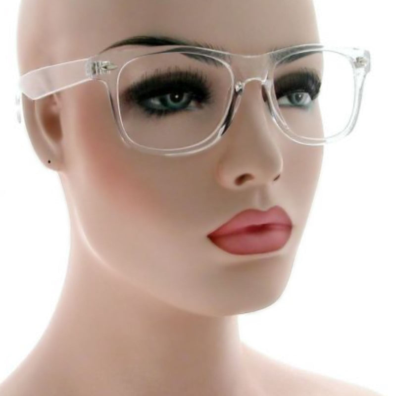 Retro Clear Lens Glasses Classic Horned Square Clear Frame CLR230