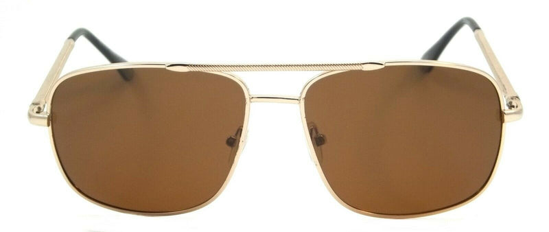 Retro Polarized Aviator Sunglasses Terrain Square Spring Hinges Frame