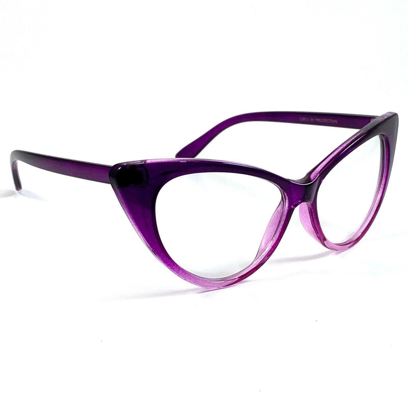 Retro Cat Eye Clear Lens Glasses Woman Classic Fashion Hot Tip Pointed CAT104