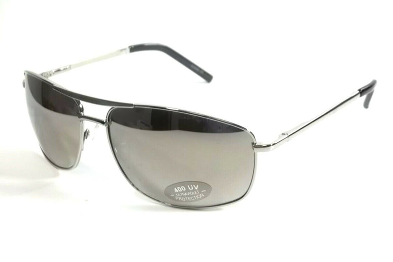 Sunglasses Men Retro Classic Aviator Spring Hinges Rich Frame Mirror Lens