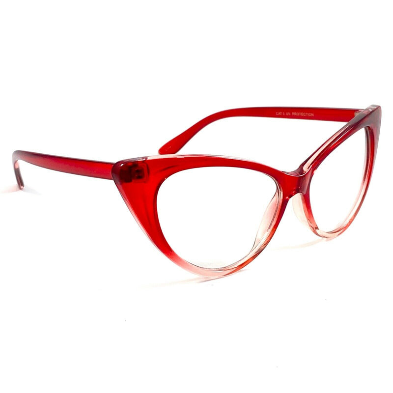 Retro Cat Eye Clear Lens Glasses Woman Classic Fashion Hot Tip Pointed CAT104