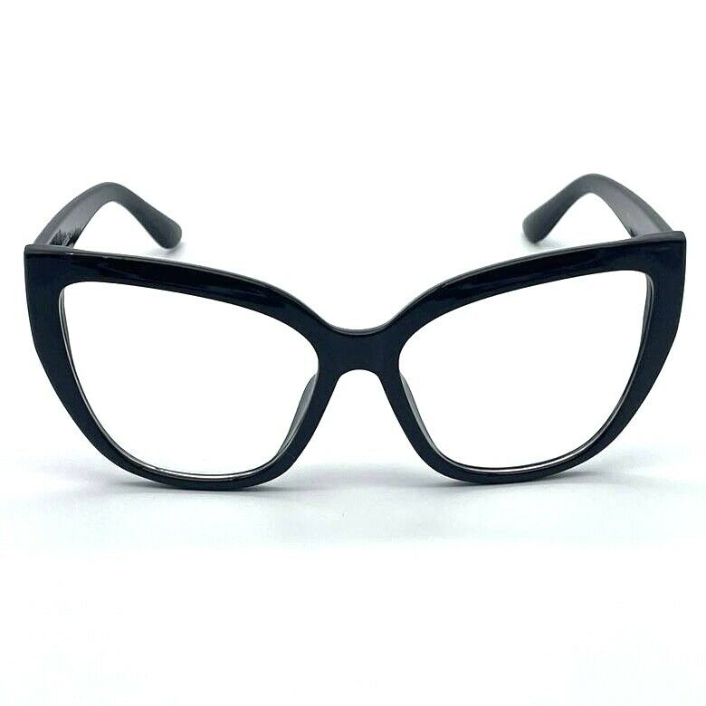 Women Oversized Clear Lens Glasses Blue Light Blocking Fashion Cat Eye BL102
