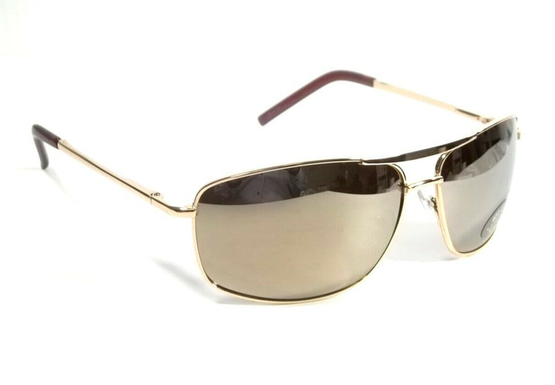 Sunglasses Men Retro Classic Aviator Spring Hinges Rich Frame Mirror Lens