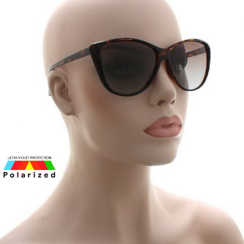 Cat Eye Sunglasses Polarized Retro Fashion Cute Large Frame POL105