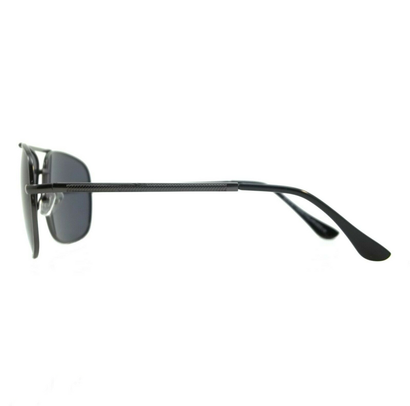 Retro Polarized Aviator Sunglasses Terrain Square Spring Hinges Frame