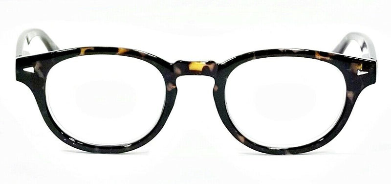Retro Reading Glasses Professor Style Round Spring Hinge Frame