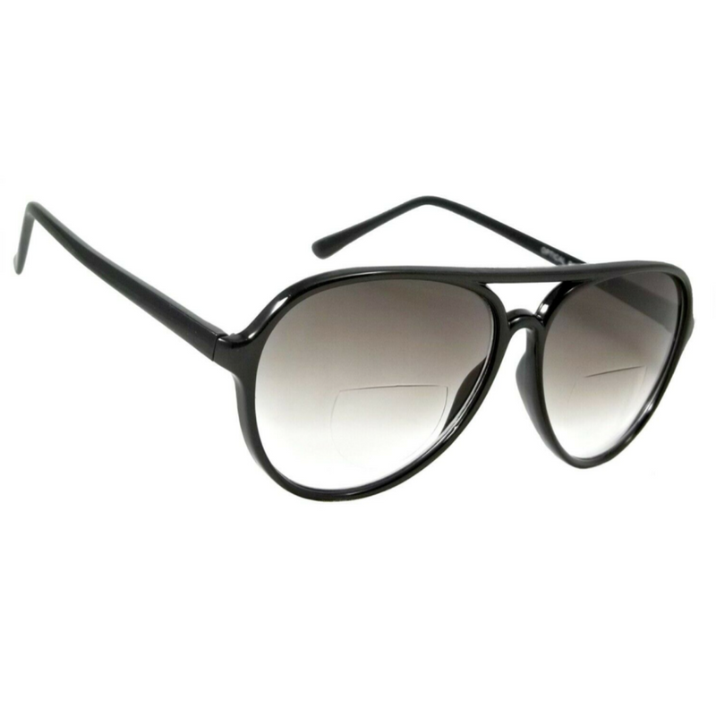 Retro Aviator Sunreader Devon Classic Bifocal Reading Sunglasses
