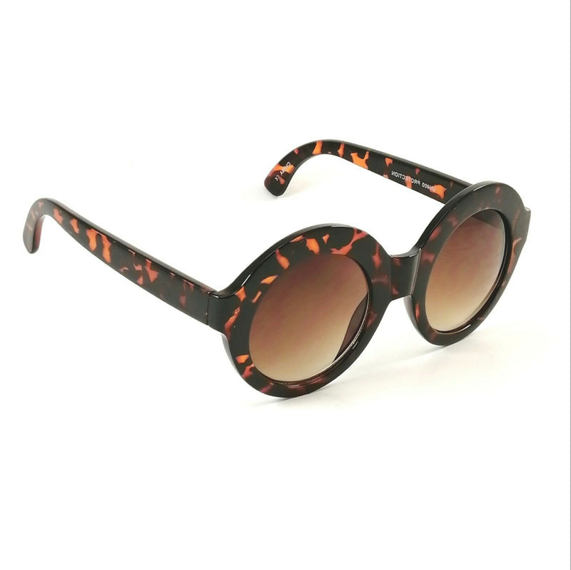 Oversized Sunglasses Phyllis Cute Fashion Round Frame Smoke Lens
