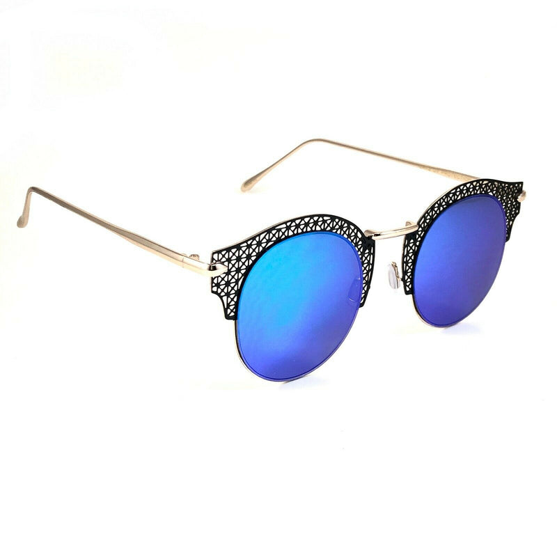Retro Sunglasses Metal Vintage Tysha Classic Fashion Round Frame
