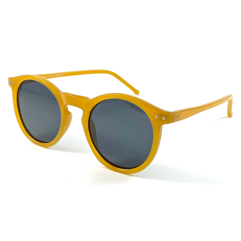 Black Retro Square Sunglasses with unique gold design For Men & Women