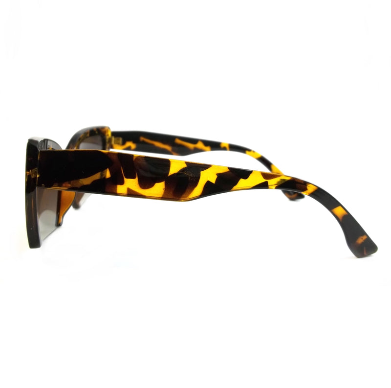 Cat Eye Women Sunglasses Tempest Fashion Square Frame Smoke Lens