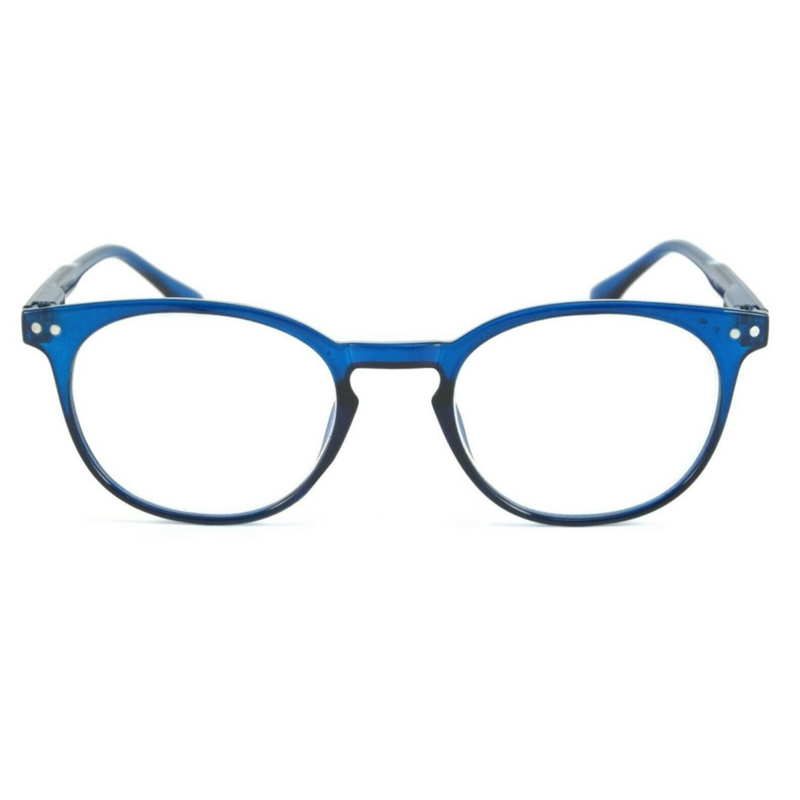 Retro Round Reading Glasses Classic Tyler Style Spring Hinge Frame Readers